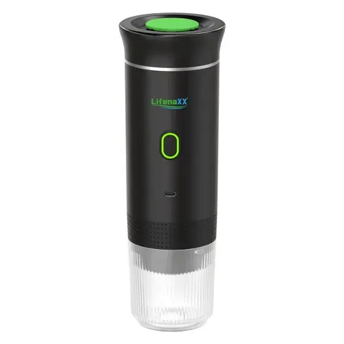 Espresso To Go Lifenaxx LX-060, 72W, 7500 mAh, USB-C, capacitate vas/apa 120ml/60ml (Negru)
