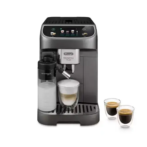 Espressor automat De'Longhi Magnifica Plus ECAM320.70.TB, 1450 W, 15 bar, 18 bauturi, Recipient boabe 250 g, Rezervor apa 1.9 l (Negru/Titan)