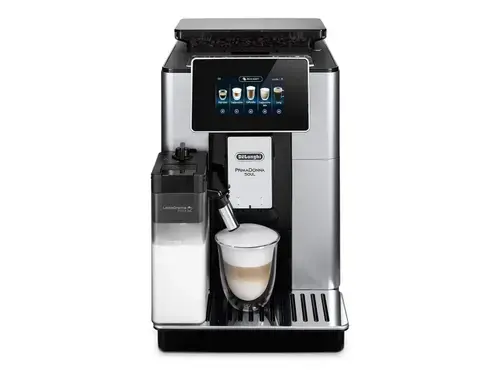 Espressor automat De'Longhi PrimaDonna SOUL ECAM 610.55.SB, Carafa pentru lapte, Sistem LatteCrema, Rasnita cu tehnologie Bean Adapt, Coffee Link App, 1450 W, 19 bar, 2.2 l, Capacitate boabe 500 g (Negru/Argintiu)