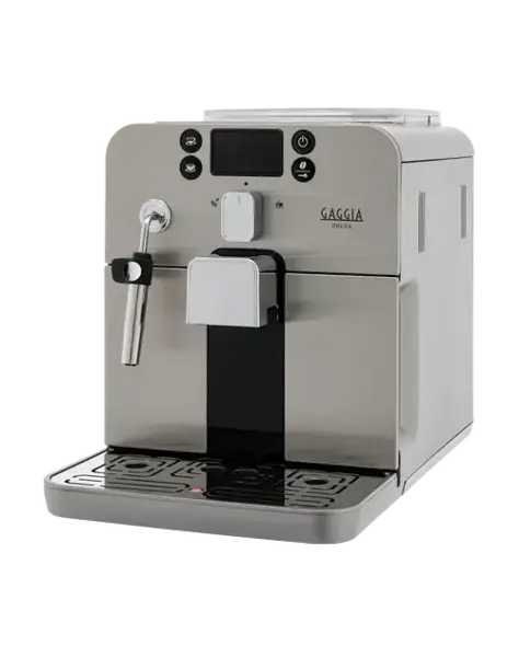 Espressor automat Gaggia Brera R19305/01, Rasnita incorporata, 15 bari, Rezervor 1.2 l, Capacitate boabe 250 g (Argintiu)
