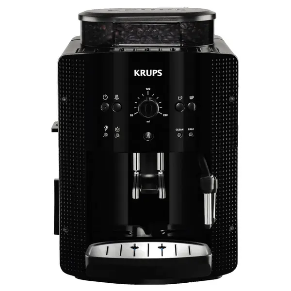 Espressor automat Krups Espresseria Automatic EA810870, 1450W, 15 bar, rezervor apa 1.6 l, sistem spumare lapte, rasnita 3 nivele, oprire automata, negru