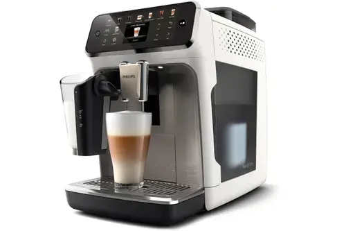 Espressor automat Philips LatteGo 5500 EP5545/70, 1500 W, Rezervor 1.8 l, 15 bar, Rezervor lapte 0.26 l, Rasnita incorporata, Ecran TFT (Alb)