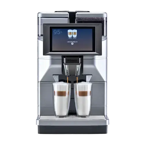 Espressor automat Saeco Magic M2, 1900 W, Rezervor apa 4l, Capacitate boabe 1.2 kg, Ecran TFT 7inch, Rasnita incorporata cu 8 trepte (Argintiu/Gri)