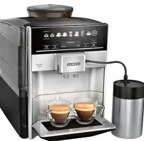 Espressor automat Siemens TE653M11RW, 1500 W, 1.7 L, 15 bari (Negru/Argintiu)