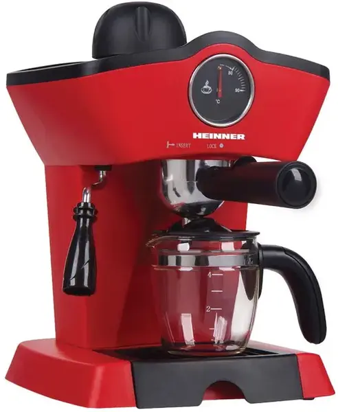 Espressor Heinner Charm HEM-200RD, 0.25 l, 5 bar, 800 W (Rosu)