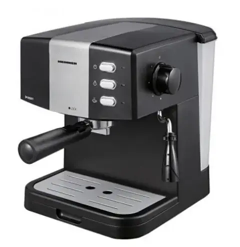 Espressor Heinner HEM-850BKSL, 850W, 1.5 L, 15 bar, filtru dublu din inox (Negru)