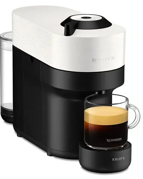 Espressor Krups Vertuo Pop Coconut XN 9201, 1500W, Alimentare Capsule, 0.56 L, Oprire automata (Negru/Alb)