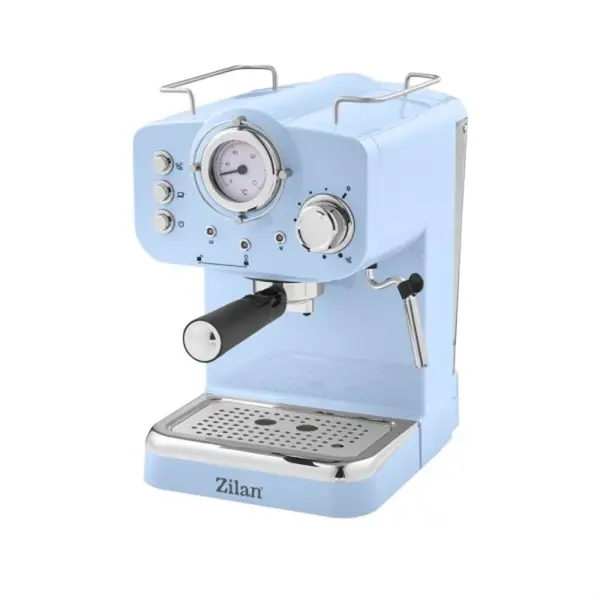 Espressor Manual, 15Bar, Capacitate 1.25 l, Putere 1100W, Albastru