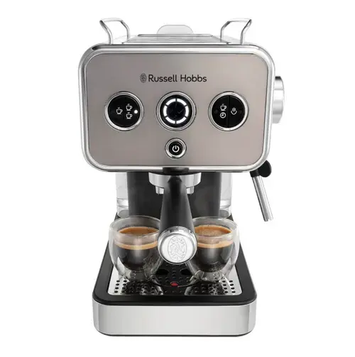 Espressor manual Russell Hobbs Distinction Titanium 26452-56, 1350 W, 1 L, 15 Bari (Argintiu)
