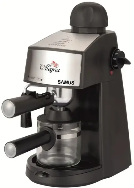 Espressor Samus ALEGRIA, 800 W, 0.24 L (Negru/Argintiu)