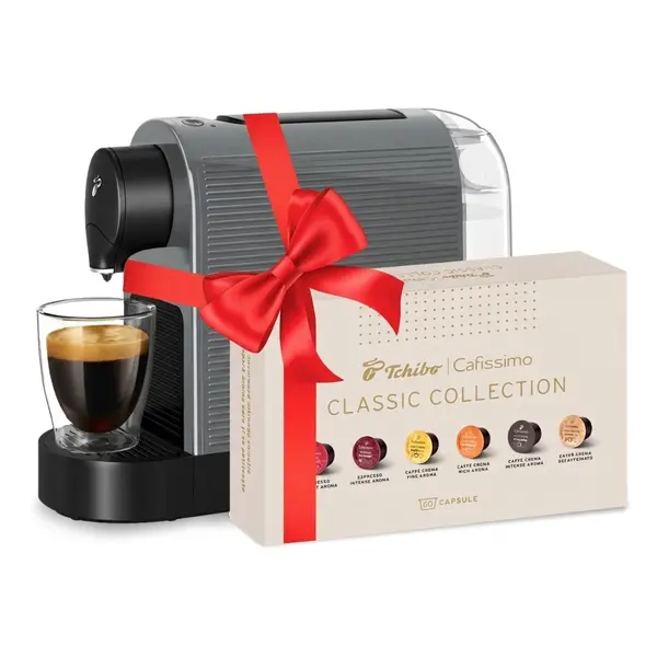 Espressor Tchibo Cafissimo Pure Plus Grey si cadou 60 capsule