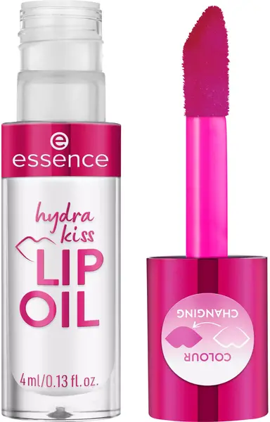 Essence Balsam hrănitor pentru buze cu nuanță Hydra Kiss, 06 Cranberry Is Back, 4 ml