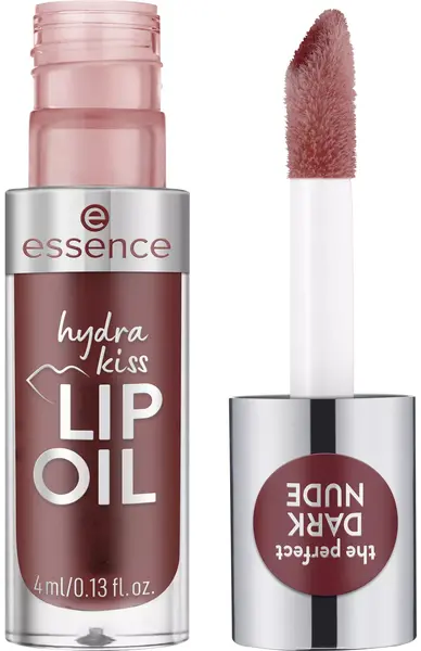 Essence Balsam hrănitor pentru buze cu nuanță Hydra Kiss, 08 Mocha Glow, 4 ml