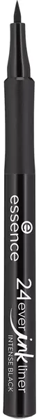 Essence Creion de ochi rezistent la apă 24Ever, Intense Black, 1.2 ml