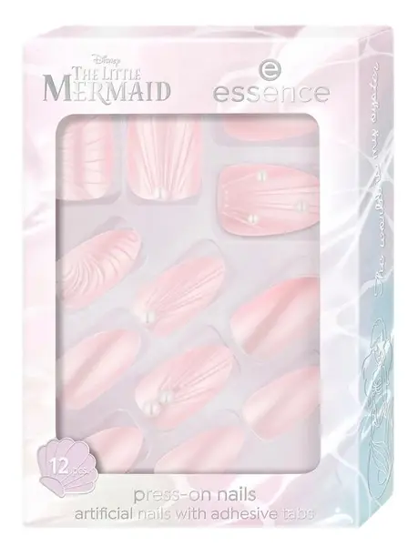 Essence Disney The Little Mermaid Note artificiale autocolante, 01 Pearl Of The Sea, 12 bucăți
