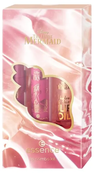 Essence Disney The Little Mermaid Set pentru buze 3 în 1, 3 piese