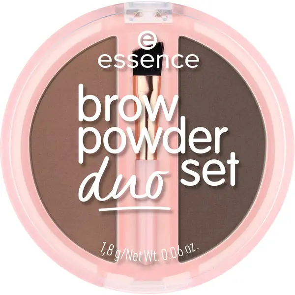 Essence Duo de umbre pentru sprâncene Brow Powder Duo, 02 Medium, 1.8 g