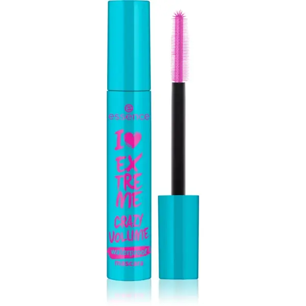 essence I LOVE EXTREME crazy volume mascara rezistent la apă, pentru volum culoare Black 12 ml