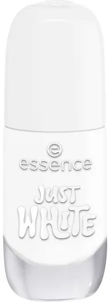 Essence Lac de unghii Gel Nail, 33 Just White, 8 ml