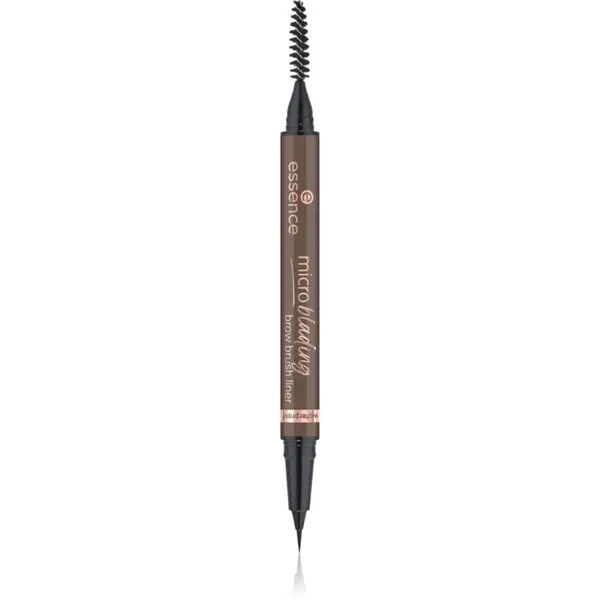 essence Microblading creion pentru sprancene cu pensula culoare 04 Dark Brown 0.6 ml