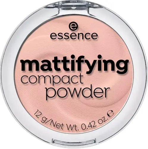 Essence Pudră compactă matifiantă, 10 Light Beige, 12 g