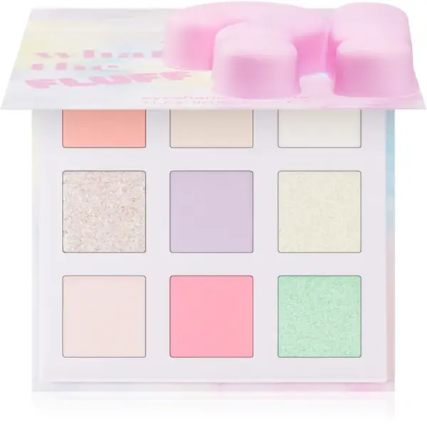essence WHAT THE FLUFF?! paletă cu farduri de ochi culoare 01 Cotton Candy Skies 11.6 g