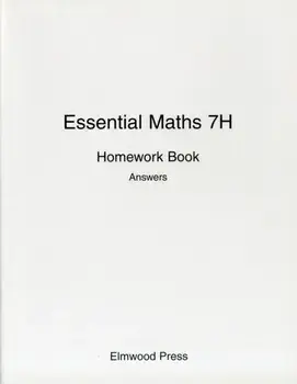 Essential Maths 7H Homework Book Answers, Paperback/Michael White
