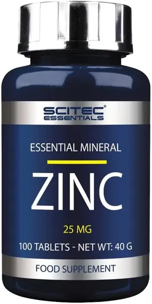 Essentials Zinc, 25 mg, 100 tablete, Scitec Nutrition