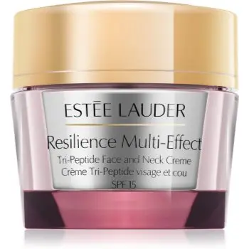 Estée Lauder Resilience Multi-Effect Tri-Peptide Face and Neck Creme SPF 15 cremă intens hrănitoare pentru tenul uscat