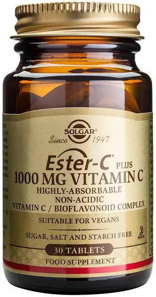 Ester-C, 1000 mg, 30 tablete, Solgar