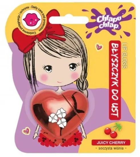 Estetica Luciu de buze pentru copii în inimă, cireșe suculente, 10 ml