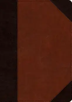 ESV Large Print Wide Margin Bible (Trutone, Brown/Cordovan, Portfolio Design)/***