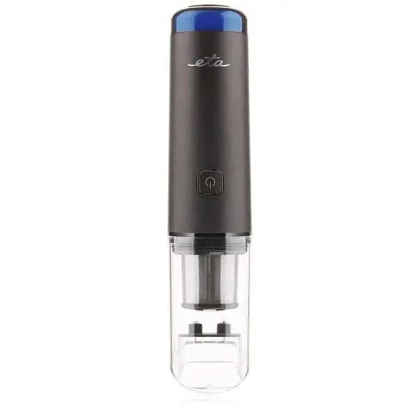 Eta Aspirator de mana ETA 025390000 HANDY GO, autonomie 20 minute, motor BLDC digital, 65 W, Li-Ion 7, 2 V, 2600 mAh, 85 ml, Negru