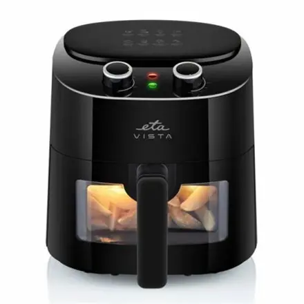 Eta Friteuza cu aer cald ETA Vista 0168 90000, 1300W, 4.3 litri, timer 0-30 min, Negru