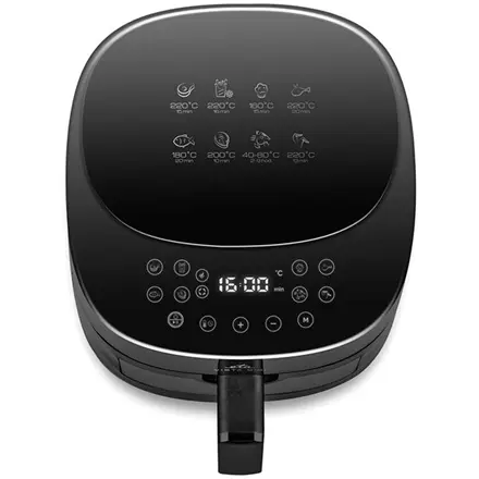 Eta Friteuza cu aer cald ETA116890000 Vista Digi, Putere 1300 W, Capacitate 4,3 L, 8 programe, Tehnologie cu aer cald, Negru