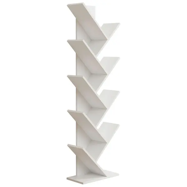 Etajeră, 40/140/20 cm, alb,