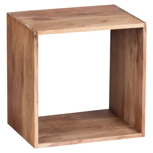Etajeră, 43,5/43,5/33 cm, culoare lemn acacia,