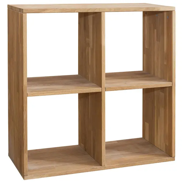 Etajeră, 75,4/75,4/35 cm, culoare lemn stejar,