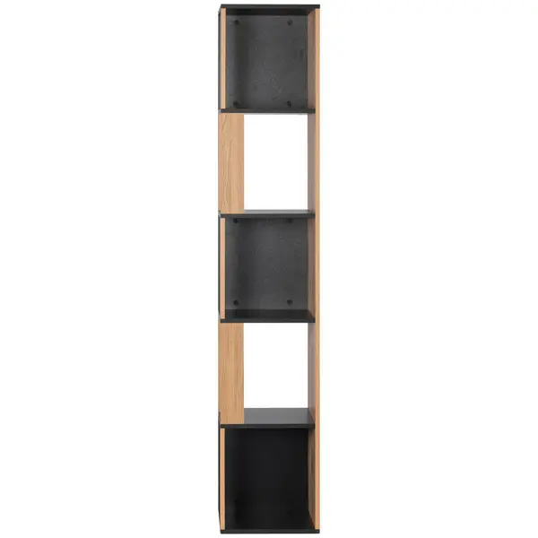 Etajeră De Colț 34/185/34 cm, negru, culoare natur,