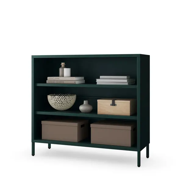 Etajera LUCA, 1000 x 900 x 350 mm, Modern: verde sticla Etajeră LUCA, 1000 x 900 x 350 mm, Modern: verde sticlă