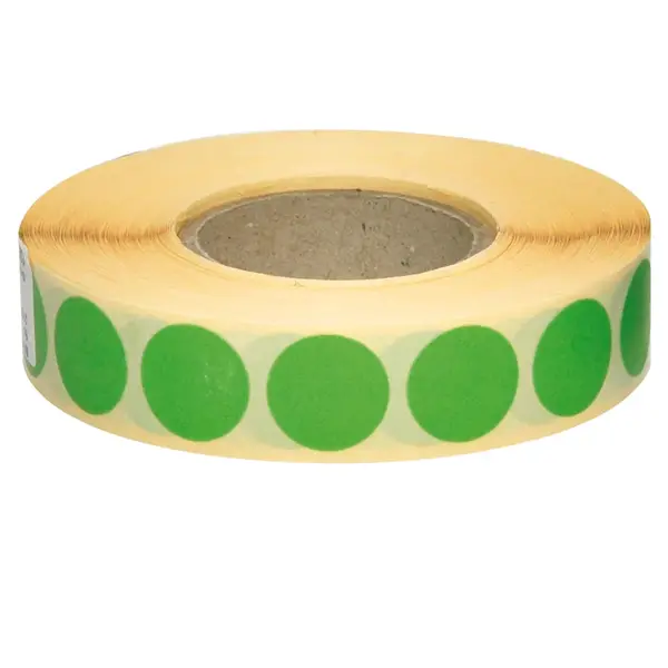 Etichete autoadezive rotunde 18 mm 2110 bucati/rola Etichete autoadezive rotunde 18 mm verde 2110 bucati/rola