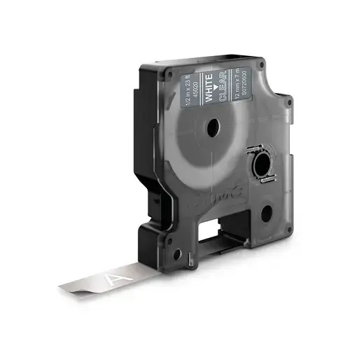 Etichete DYMO DY45020 LabelManager D1, 12mm x 7m, Alb/Transparent