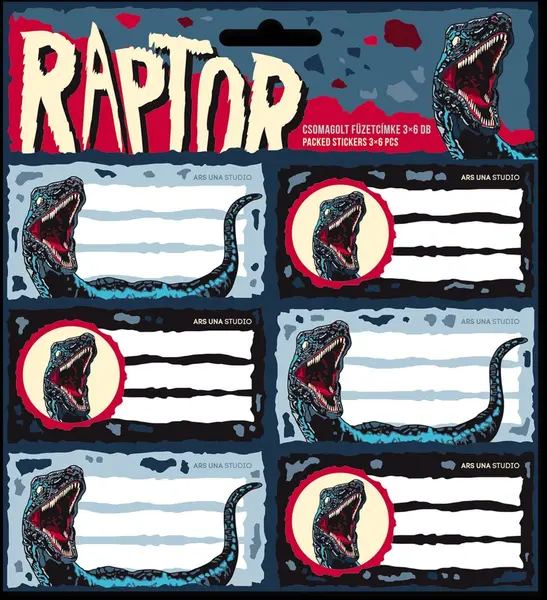 Etichete scolare Ars Una Raptor - 18 buc