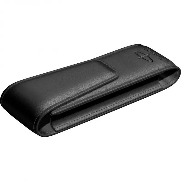 Etui piele Parker pentru 2 instrumente, negru, Parker