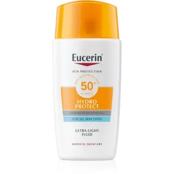 Eucerin Hydro Protect Ultra Light Fluid SPF 50+ fluid pentru fata cu protectie solara SPF 50+