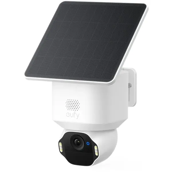 eufy Camera supraveghere video eufy Security SoloCam E42, 4K UHD, AI Motion Detection, 360° PTZ, 8x Zoom, IP65, Alb