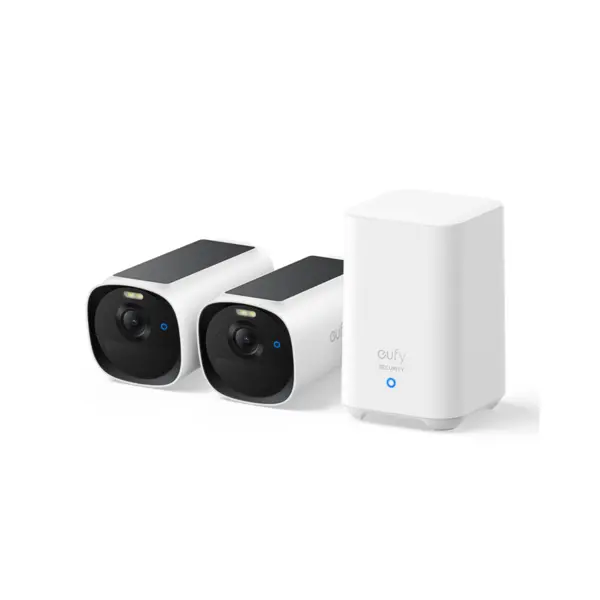 eufy Sistem supraveghere video eufyCam E40 Wireless, MaxColor Night Vision, Set HomeBase 2 + 2 camere 2K QHD