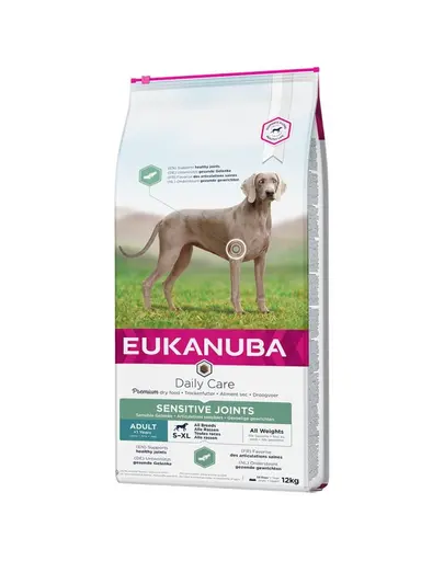 EUKANUBA Daily Care Adult Sensitive Joints hrana uscata caini adulti cu articulatii sensibile 12 kg