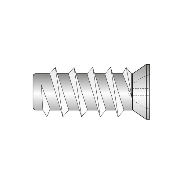Eurosurub Cap Ingropat O7 Mm Filet Rar (pentru Sine Glisante) Otel Zincat-L 16