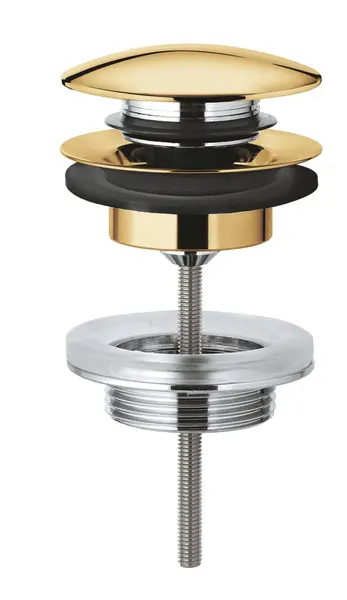 Evacuare push to open Grohe 65807GL0, G1 1/4 inch, lungime ajustabila, lucios, Cool sunrise